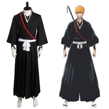 BLEACH - Kurosaki Ichigo Cosplay Costume Outfits Halloween Carnival Suit /