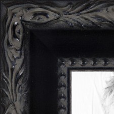 ArtToFrames Picture Frame Custom 1.5" Black Engraved Wood 4055 Small