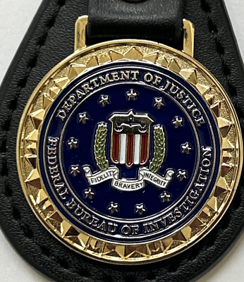 FBI Federal Bureau Of Investigation Leather with Seal Key Chain | eBay