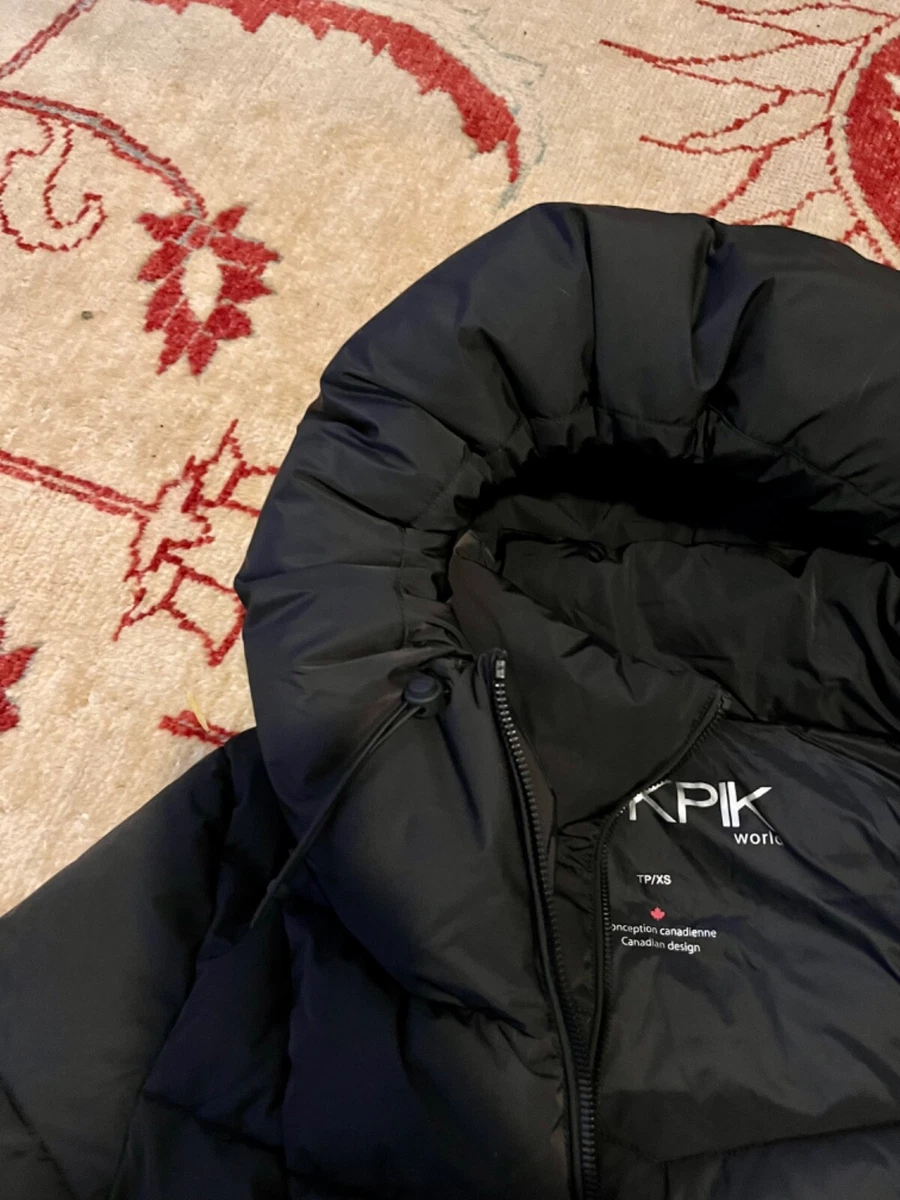 Women s OOKPIK Down Puffer Black Jacket size XS
