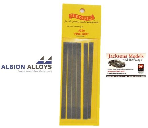 Albion Alloys 320 Flex-i-File Fine 320 Grit Refill Tape