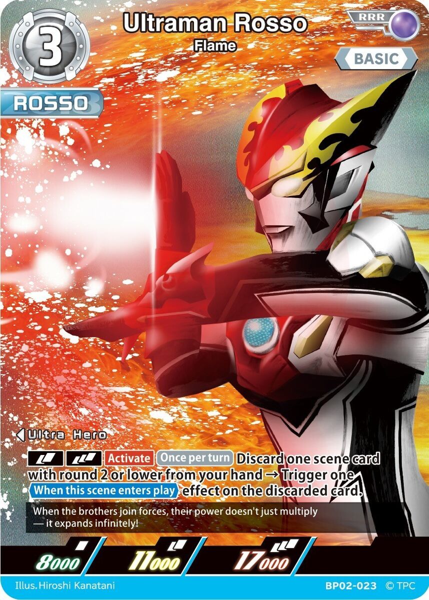 Ultraman Rosso, Flame - BP02-023 RRR Ultraman Card Game | eBay Ultraman Rosso, Flame - BP02-023 RRR Ultraman Card Game | eBay