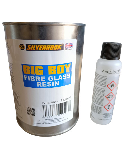Big Boy Fibre Glass Resin With Hardener up to 80 °C - 1L