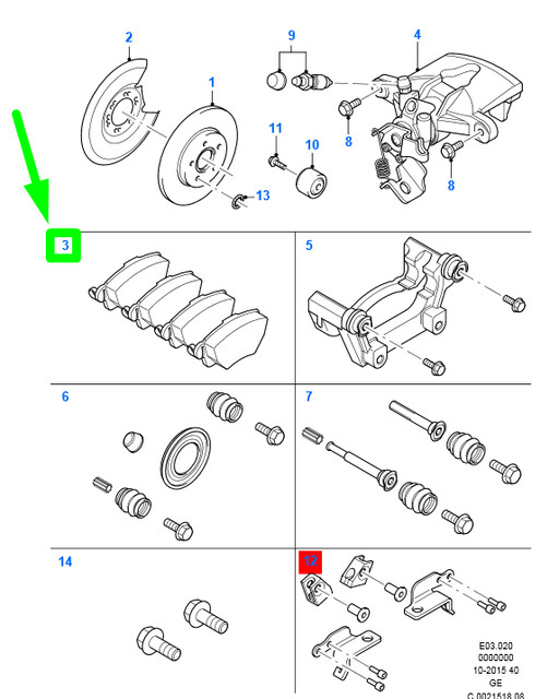 BESTPRICE 1x Pinza Freno Posteriore Destra, Compatibile Con FORD MONDEO Mk3 Turnier (BWY - Foto 3