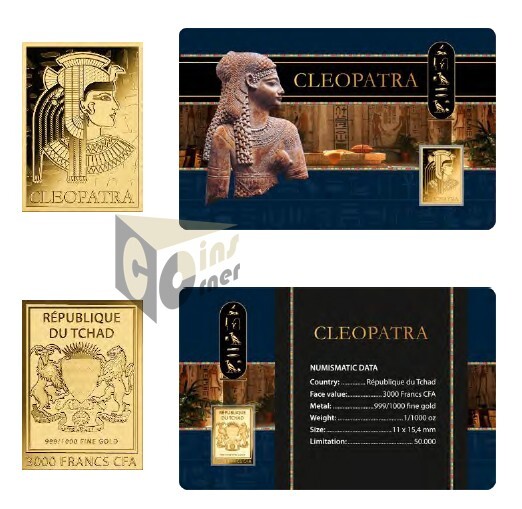 Cleopatra 1/1000 Oz 999 Gold Coin Bar 3000 Francs Chad | eBay