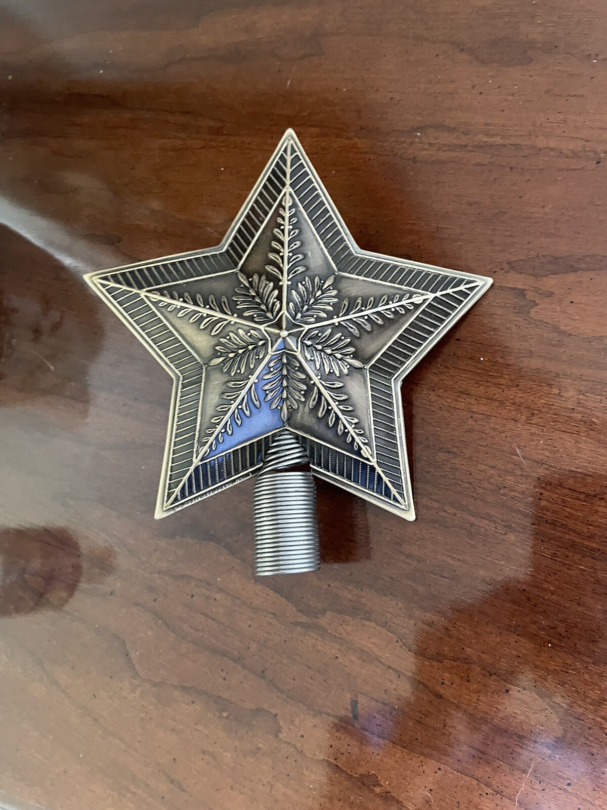 Vintage Tree Star Topper Hallmark Metal Ornate Bronze Color RARE eBay