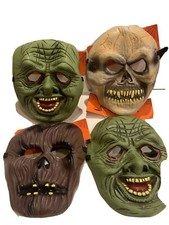 horror masks-set of 4- elastic strap-Halloween -new