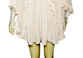 Free People As You Are Romper S 6 Women's Ruffled Wide-Leg One-Piece NEW 42485