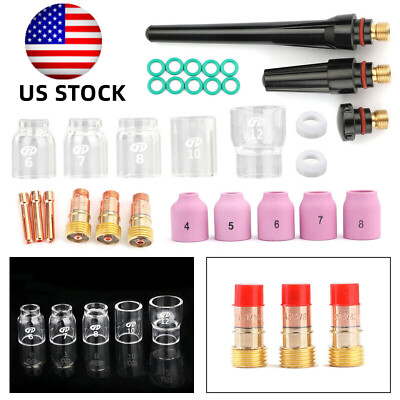 WeldingCity TIG Welding Torch Accessory Kit All Setup .040 1/16 3/32 1