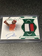 2025 Flawless James Wood Rookie Patch Auto Emerald /5 RPA 3 Color Patch