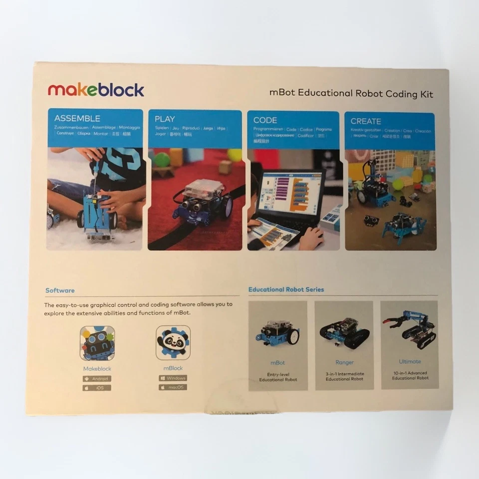 Open Box Makeblock mBot STEM Educational Robot Coding Kit Bluetooth Blue Ages 8+ - Image 3 of 4