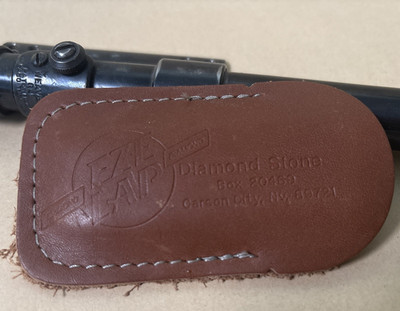 EZE LAP Diamond Stone Pocket Knife Sharpening Stone w/Leather Sheath