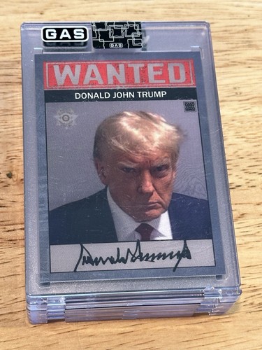 ENCASED 2023 GAS CULTURE DONALD J. TRUMP WANT MUG SHOT USA PRESIDENT MINT