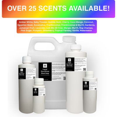 #ad SCENTED Liquid Raw African Black Soap Natural Organically Sourced Face Body Wash $39.99