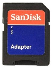 SanDisk MicroSD Micro SD to SD HC SDHC Adaptor Memory Card Adapter Reader NEW