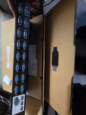 rack mount 16 pork kvm vga with cables unused