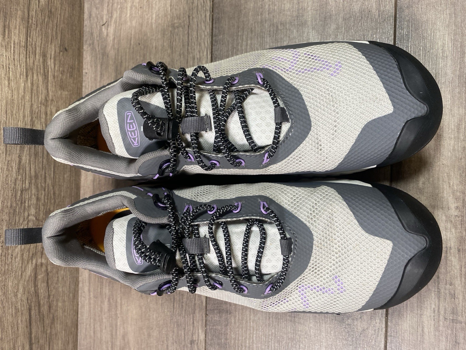 Scarpe da trekking Keen NXIS Evo basse impermeabili acciaio grigio lavanda donna taglia 10 5