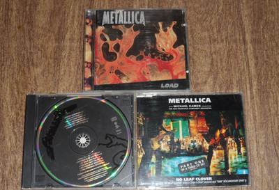 Metallica 3 CD Lot No Leaf Clover Single LOAD Black Album Self Titled