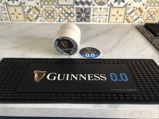 Guinness 00 Bar Runner And 100 Guinness 00 Beer Mats Pub Bar Accessories 