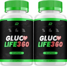 (2 Pack) Gluco Life 360 Capsules – GlucoLife 360 All Natural Glycogen Support