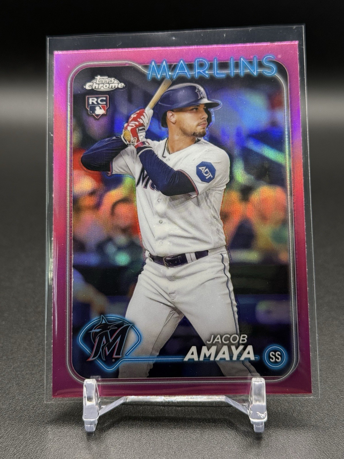 #92 Jacob Amaya Pink Refractor (RC) - 2024 Topps Chrome