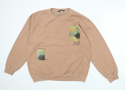 Modern Native Damen rosa Polyester Pullover Sweatshirt Größe M Pulli - Claude