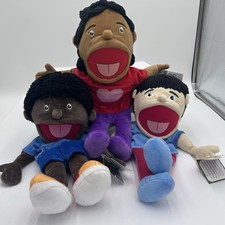 MVPKids set of 3 Educational Puppets - Aanya Patel, LeBron Miller,Yong Chen NWT
