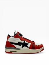 BAPE Sta Clutch Red White Black Sneakers Size...