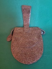 Vintage 30's K  G - Charlet - Paris - NY - Bronze Glass Beaded Evening Bag