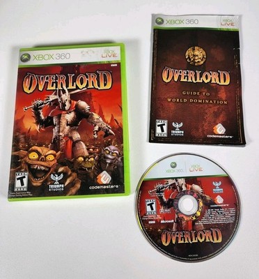 Overlord (Microsoft Xbox 360, 2007) - CIB w/ Manual - *TESTED* - FAST SHIP