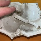 VINTAGE HTF TOBACCO 5" GERMANY CERAMIC PIPE TRAY ASHTRAY - See Desc. — photo 5