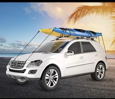 DRSPORTS Two Pairs Universal Foldable J-Bar Kayak Rack Folding Car Roof Top C...