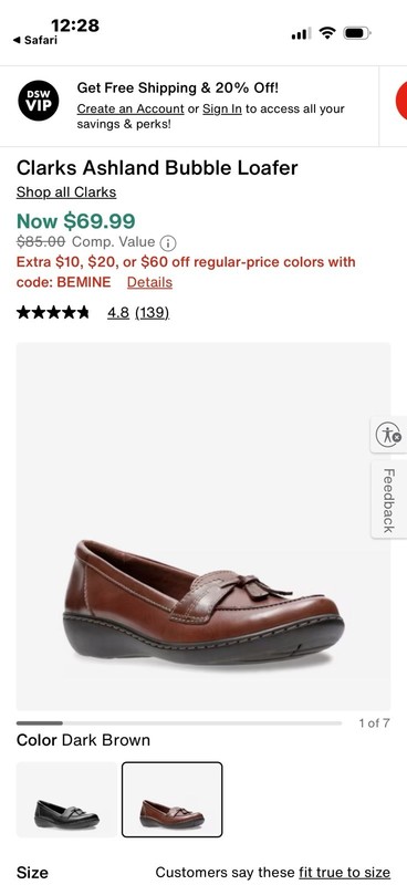 Clarks Ashland Bubble Loafer Women's