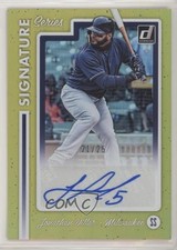 2017 Chronicles Donruss Signature Series Gold 21/25 Jonathan Villar Auto 0m8