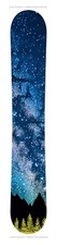 Mountains Stars Galaxy Vinyl Skin Wrap 7ft Tall Sticker For Top of Snowboards
