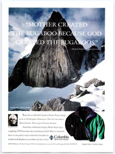1994 PRINT AD Columbia Bugaboo Parka Jacket & Mountains Snow BC Canada Outdoor