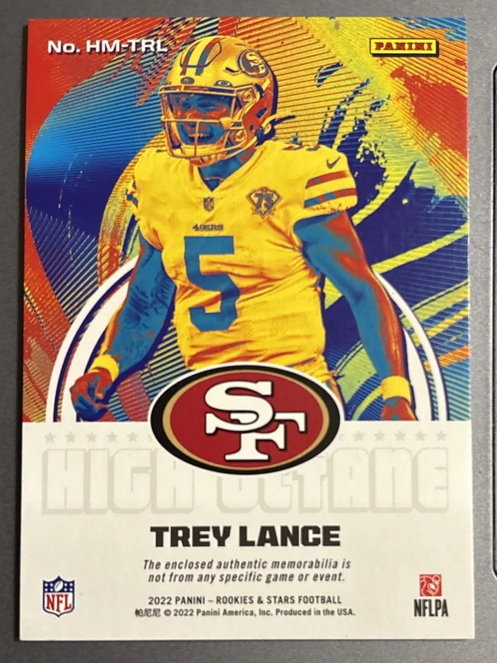 2022 Panini Rookies & Stars - High Octane Memorabilia Trey Lance #HM-TRL /149... - Image 2 of 2