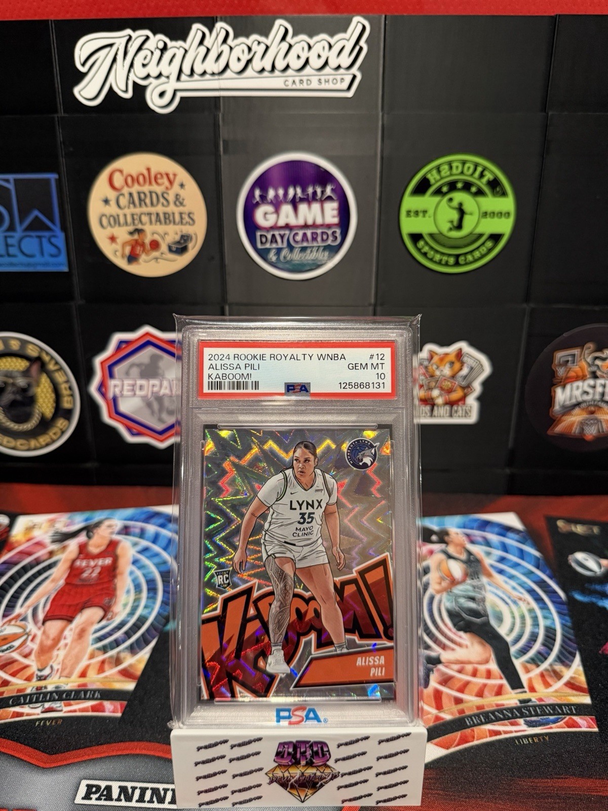 Alissa Pili 2024 Panini Rookie Royalty WNBA Kaboom Insert RC #12