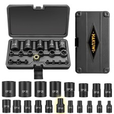 19-Piece External Torx Plus Socket Set, Ultimate Star Socket Set, 6 Point EP ...