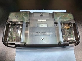 SEGA GameGear&ndash;Recapped-Dual Speaker-New Glass-Clear Black-2Grill Shell-USB Power