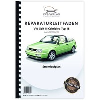 VW Golf 3 Cabrio 1E (95-98) Schaltplan Stromlaufplan Verkabelung Elektrik PläNe
