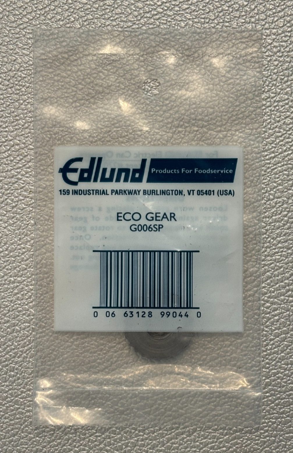 Edlund G006SP Gear Fits Model 201 203 266 Electric Can Openers