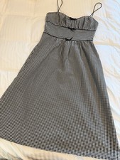 DÔEN  Belline bow-detailed gingham recycled-seersucker midi dress Size S