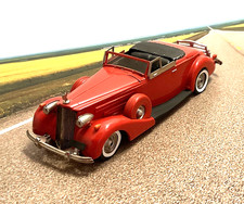 Auto Replicas Ltd 16 1935 Packard 12 Roadster Handbuilt White Metal 143 Model Auto Replicas Ltd 16 1935 Packard 12 Roadster Handbuilt White Metal 143 Model