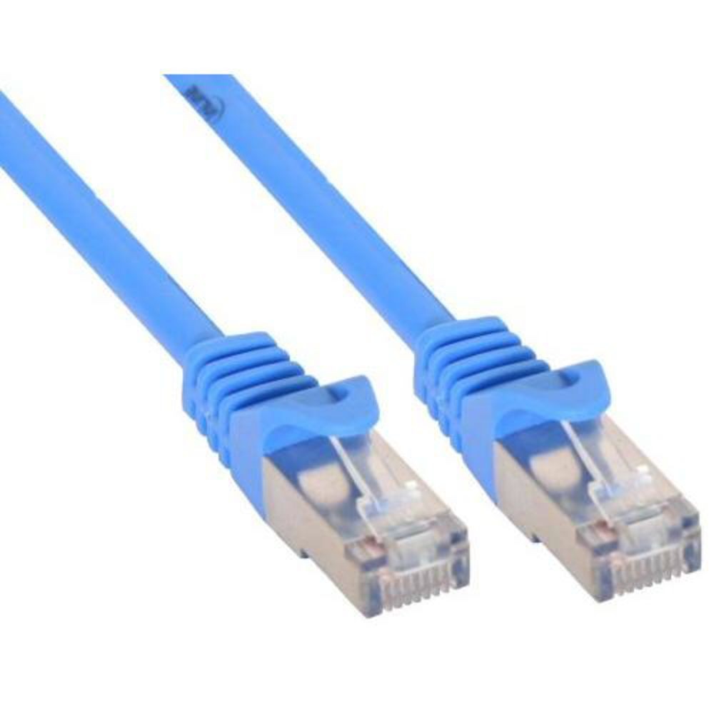 Встраиваемый сетевой кабель Patchkabel S-FTP Cat.5e blau 0,25м