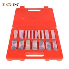 Hardened Steel Precision Angle Block Accuracy .0003" 17 Pcs 1/4 To 45 Degree Set