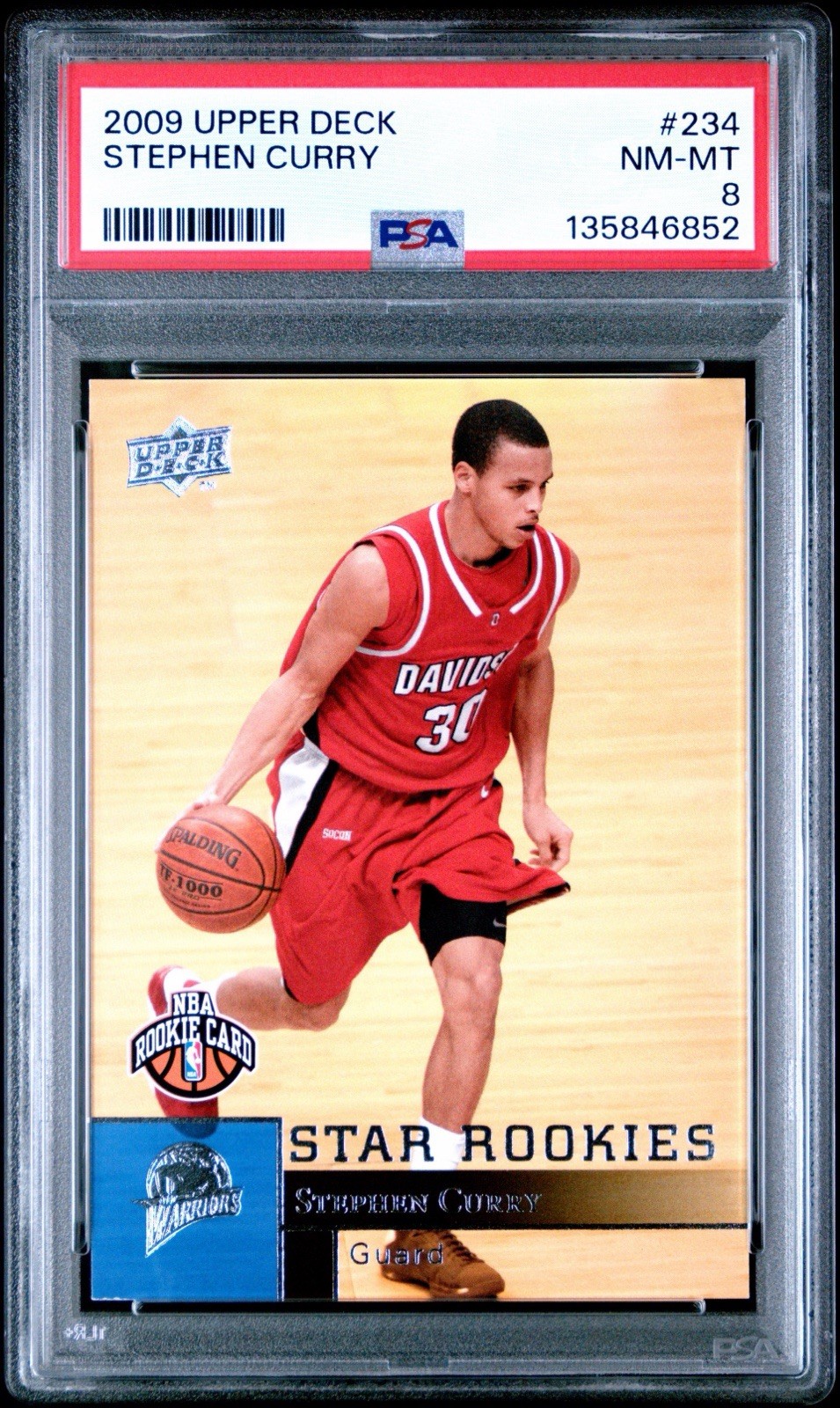2009 Upper Deck Stephen Curry Rookie PSA 8 #234 Warriors