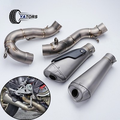 Exhaust Mid Link Pipe Muffler For Ducati Panigale Streetfighter V4 V4S 2018-2024