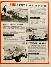 1968 AD.(XH85)~SIMONSEN MFG. CO. QUIMBY, IOWA. BULK BODY SPREADERS, UNLOADERS
