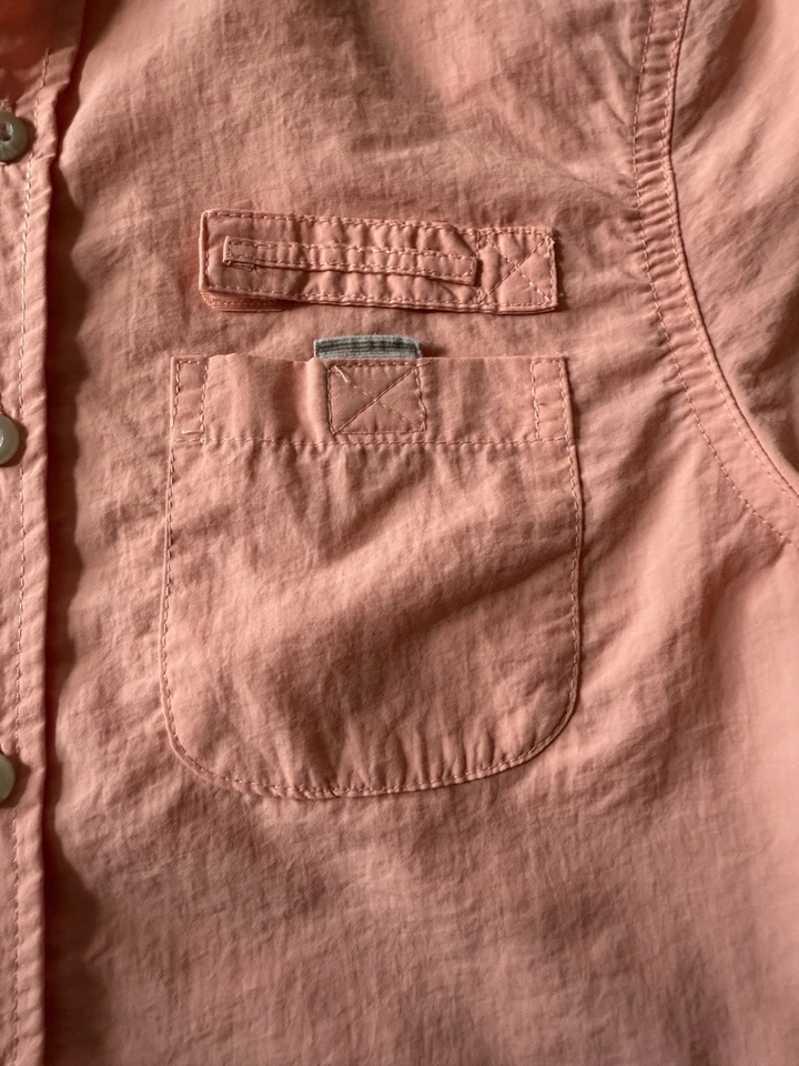 Camisa J Caqui Niños Pesca/Exterior Talla M (10/12) Manga Larga Melocotón Abotonada Foto 3 de 4